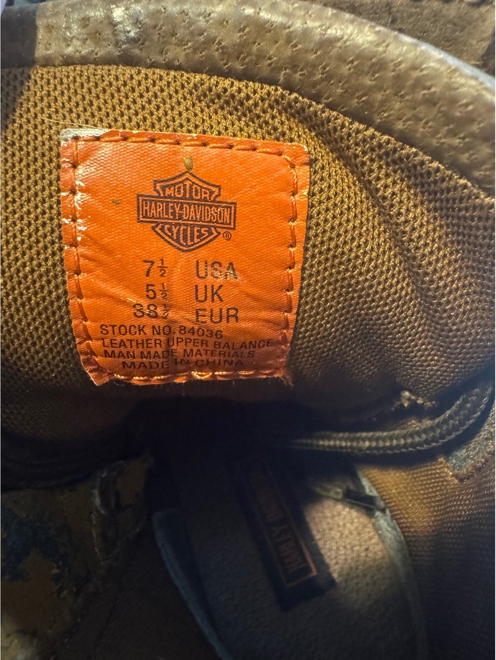 Harley-Davidson Brown Leather Lace-Up Zip Moto Boots 84036 Women's 7.5 - Picture 7 of 10